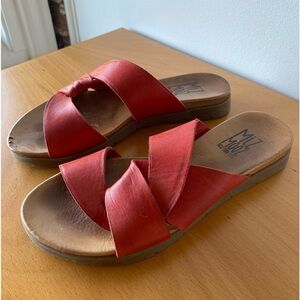 Miz Mooz Leather Slide Sandals